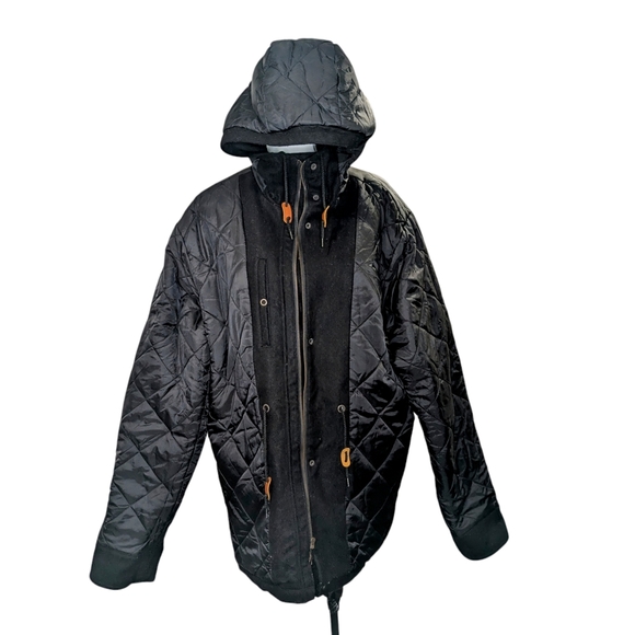 VINTAGE LRG - TECHWEAR WOOL BLEND HOOODIE UTILITY JACKET SZ 2XL - Picture 10 of 15